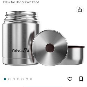 NWOT 27oz vacuum insulated stainless steel food/drink thermos